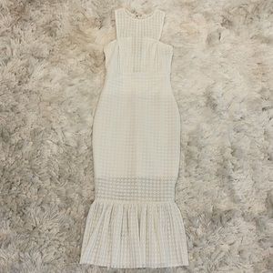 ASOS Pep Hem Bodycon Dress - US 0